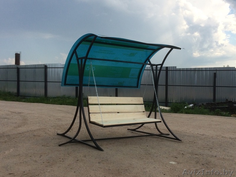 Качели садовые для отдыха( с поликарбонатом) - Изображение #1, Объявление #1480034
