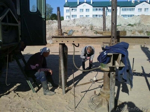 Испытание грунтов вертикальной статической нагрузкой (штампы)