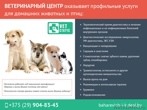 Услуги ветеринарного центра. - Изображение #1, Объявление #1488848