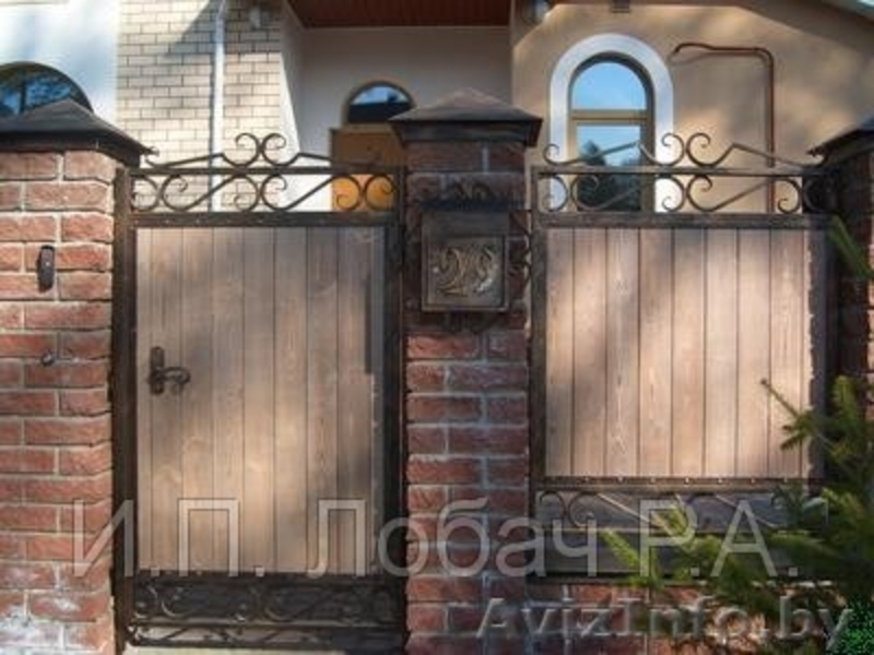 Ковка, ворота гаражные и въездные, козырьки, перила, котлы банные в сморгони. - Изображение #2, Объявление #588202