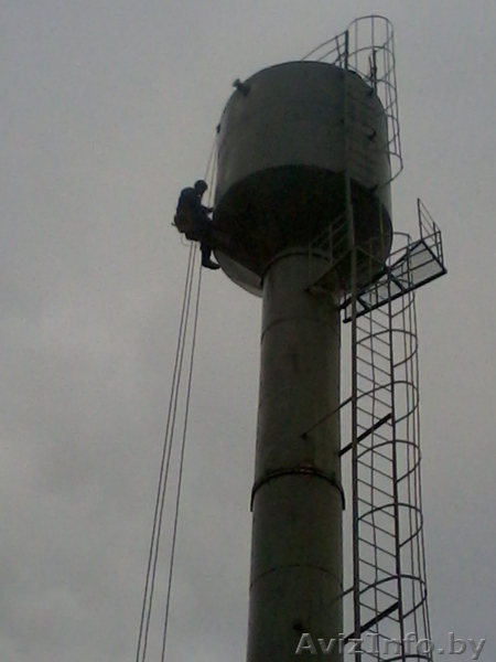 Покраска и сварка водонапорных башен методами промышленного альпинизма. - Изображение #1, Объявление #1061979