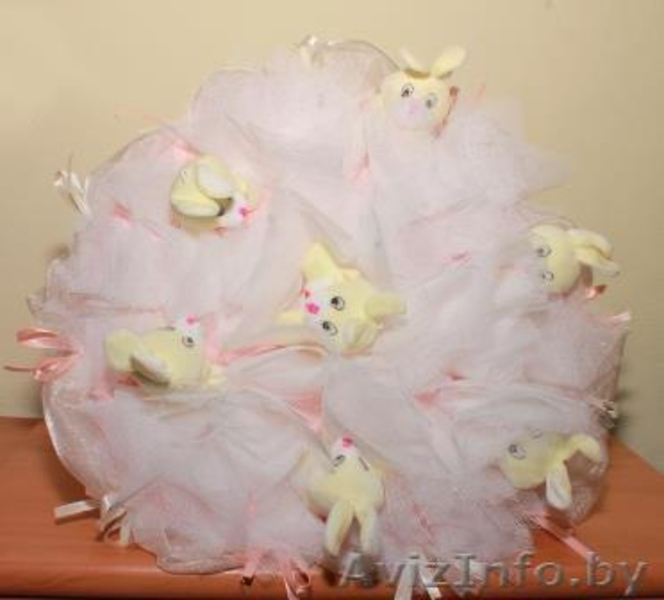 Букеты из мягких игрушек к выписке из Роддома и любому празднику в Сморгони - Изображение #1, Объявление #1170851